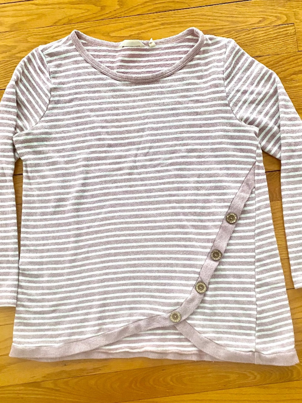 Soft Surroundings Striped Cotton Shirt, size medium